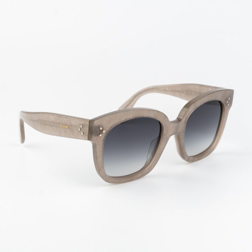 Celine Women Sunglasses Grey Silver Smoke Gradient Geometric CL4002UN 20B NEW - Picture 9 of 11